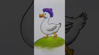 Cute Duck Drawing #shots #duckdrawing #easydrawing
