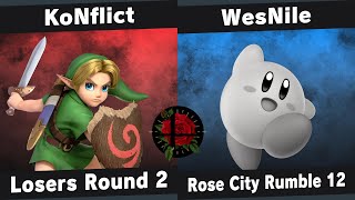 Rcr 12 Losers R2 - Konflict Young Link Vs Wesnile Kirby - Smash Ultimate
