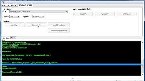 Qmobile Power 8 v2 SPD 6531E Read Flash And Format Cm2 SCR Boot key=0