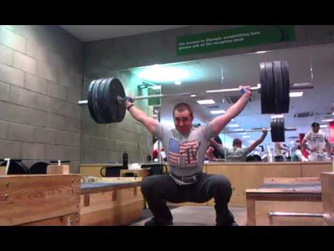 120kg Snatch from Blocks (above knee)
