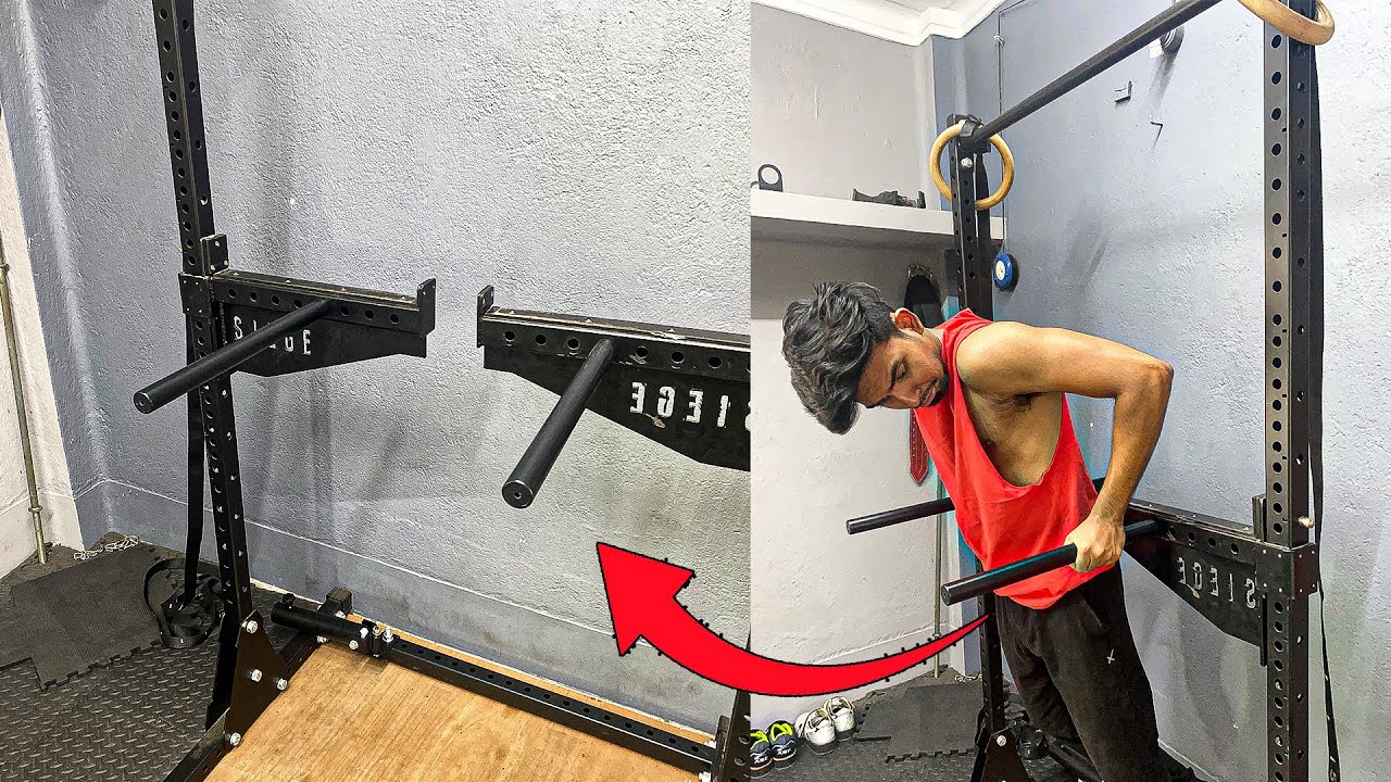 Best Adjustable DIP BARS for Squat Rack 250Kg Weight capacity YouTube