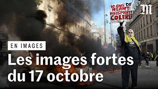 Retour sur les images fortes des manifestations du 17 octobre