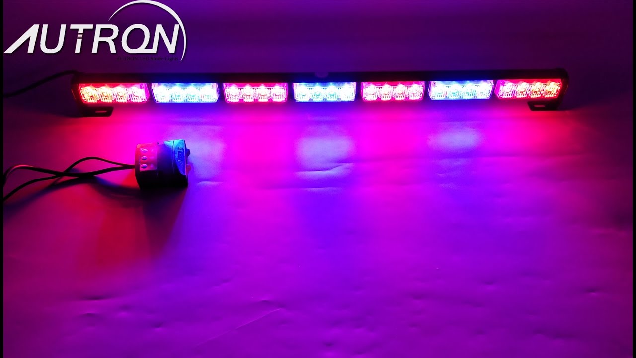 Red Blue Strobe Stick Light Bar /LED Emergency Warning /Traffic Adviser