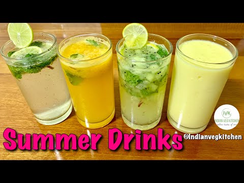 summer-drinks-|-4-refreshing-summer-drinks-recipe-|-mocktail-recipes