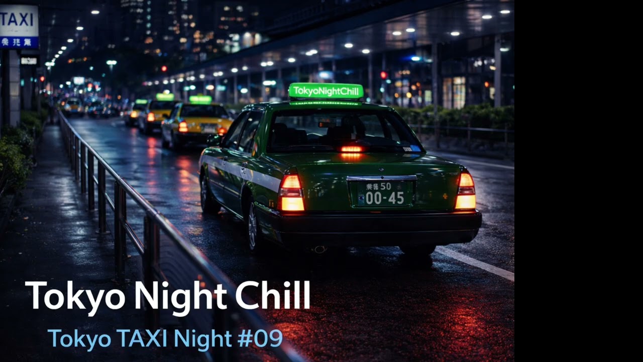 Tokyo Night Chill — Tokyo TAXI Night #09  | Minimal Urban Chill Drive (1 Hour)