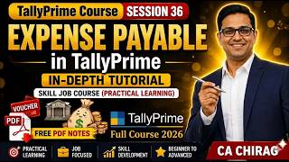 #36 Expense Payable Entries in TallyPrime | Step-by-Step entry | TallyPrime Course 2026 हिंदी में