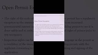 Enforcement officers need to know this ! Open permit exception to 4th amendment. SUBSCRIBE! #code