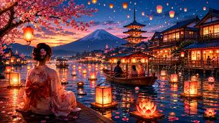 The Secret Water Lantern Festival of a Hidden Ancient Japanese Floating Village | Ghibli Style Story