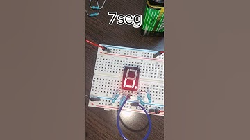 【 breadboard 】 #shorts #9vbattery #7segment #電子工作 #part2 #브레드보드 #전자공작 #양자상애
