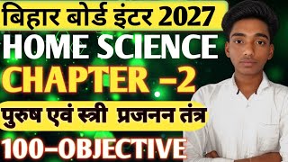 पुरुष एवं स्त्री प्रजनन तंत्र के महत्वपूर्ण प्रश्नClass12th Home Science Most इम्पोर्टेन्ट question