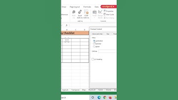 How to Create Check Box in Excel #shorts