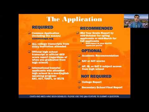 UVA Virtual Transfer Admission Information Session