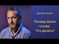 Почему  болит голова. Что делать? Дмитрий Троцкий