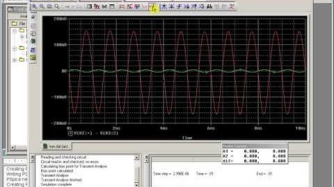 OrCAD transient simulation