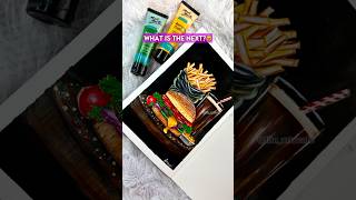 Reality Burger And Fries Drawing