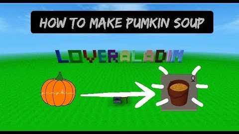How to make pumkin soup mini block craft 3D
