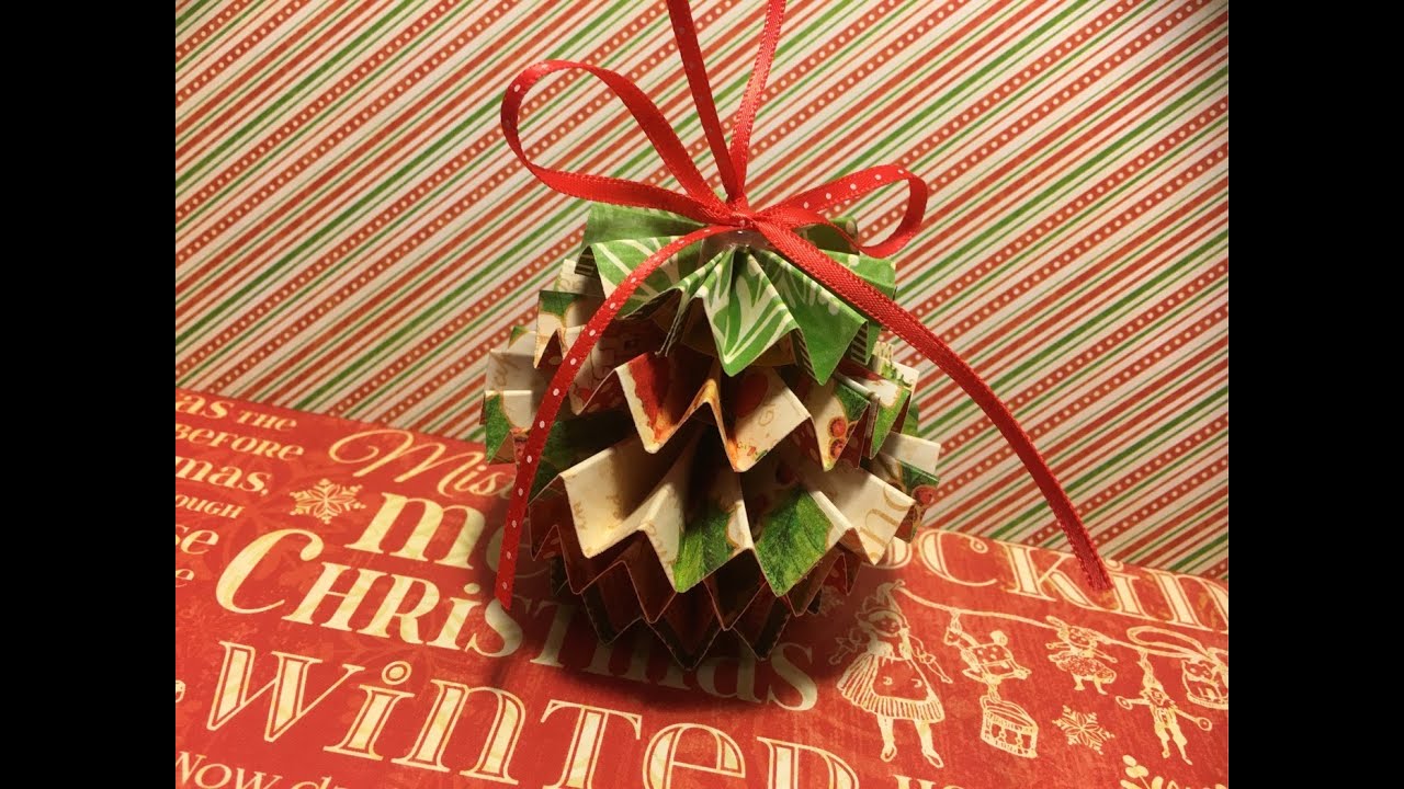 Rosette Paper Christmas Ornament