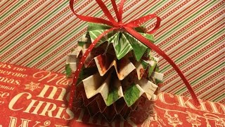 Rosette Paper Christmas Ornament