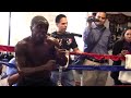 Andre Berto vs Robert Guerrero (Intense Berto Shadowboxes)