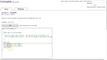 Codingbat - makePi (Java)