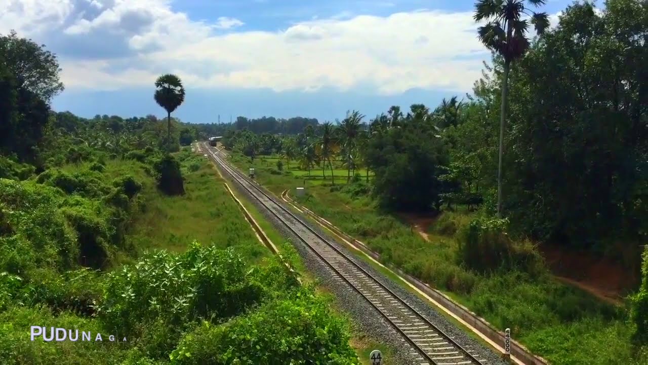 PALAKKAD POLLACHI Railway line of Kerala Tamilnadu Border YouTube