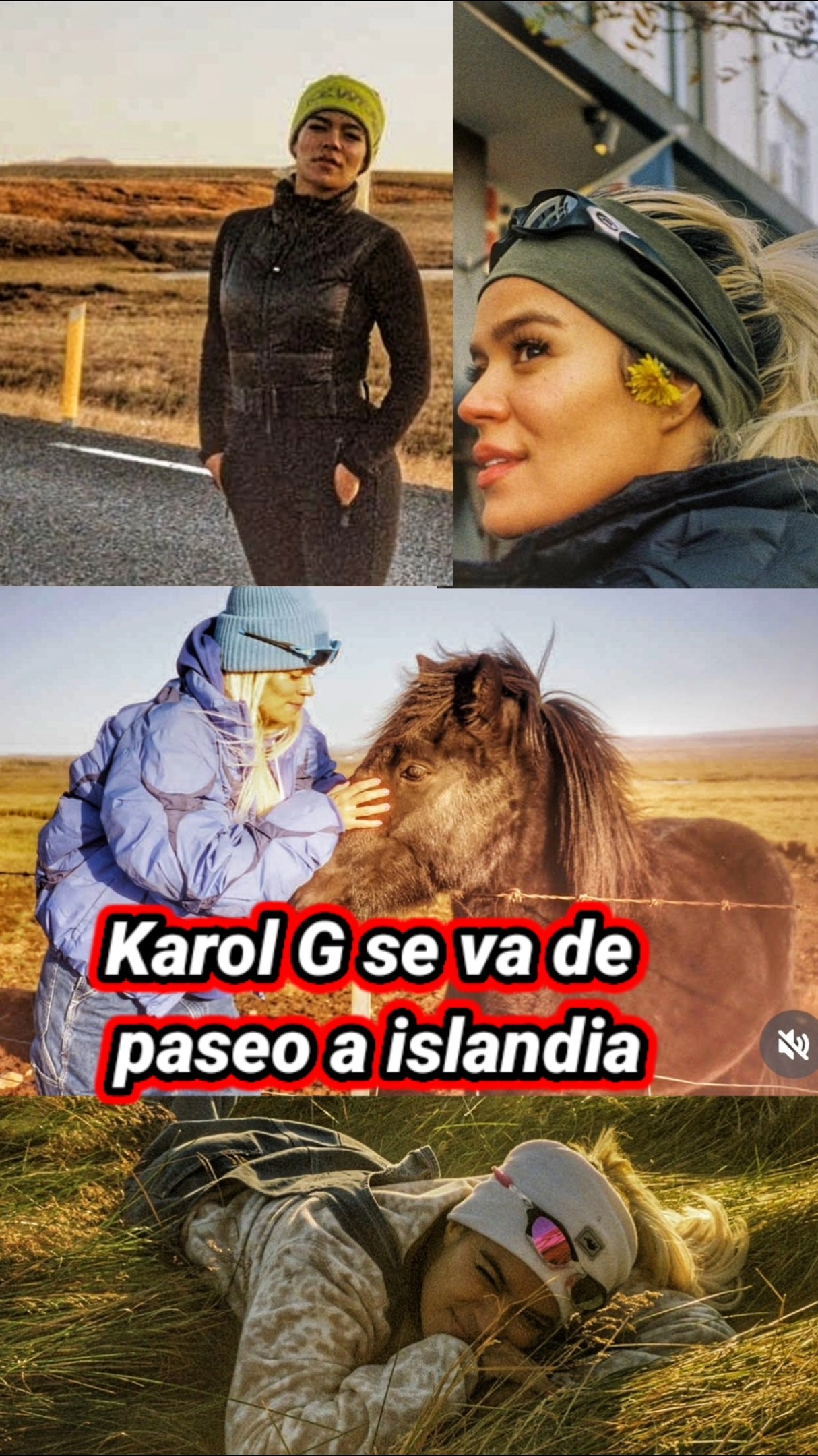 Karol G se va de paseo a Islandia. #karolg