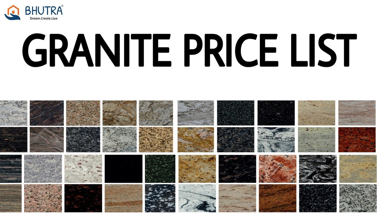 Granite  Price List  91 9119190901 White Granite  Black 
