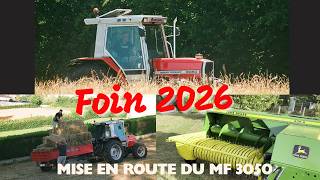 Foin 2026 : mise en route du MF 3050