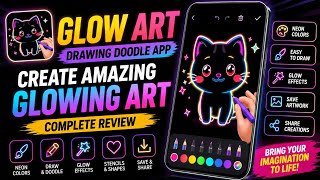 Glow Art Drawing App || Glow Art Drawing Tutorial || How to Use Glow Art Drawing || Glow Art App screenshot 3