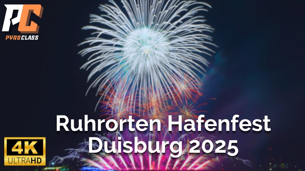 Fireworks show - Ruhrorten Hafenfest Duisburg 2025