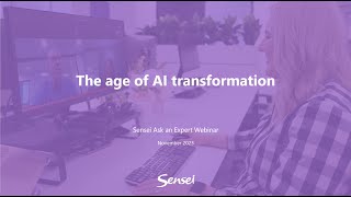 AAE Webinar - The age of AI transformation