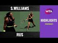 Serena Williams vs. Arantxa Rus | 2020 Cincinnati Second Round | WTA Highlights
