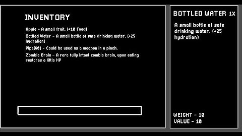 Improved Text-Based Inventory - Devlog #9