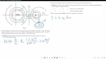 AP Physics  C: E& M Algebra Based 2024 FRQ Video Solution set 1 Q1c