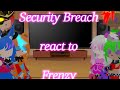 Security breach  glamrock bonnie and glamrock foxy react to frenzy  fnaf sb  my au  read desc