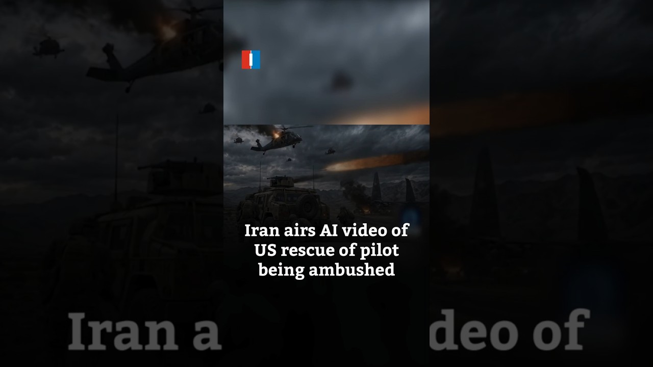 Iran airs AI video of US rescue of pilot being ambushed - YouTube
