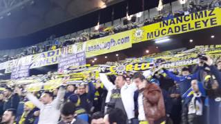 Fenerbahçe - Kasımpaşa maçı tribün şov 16.02.2014