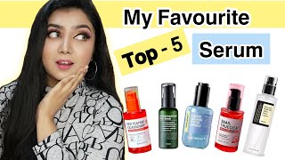 My Favourite Top 5 Korean Serum Review For Pimple Free Glowing Skin - 2021 || MAKEUP MISTRESS