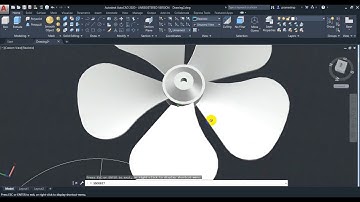 AutoCAD 2020 3D Practice Drawing: Fan
