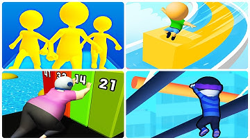 Join Clash 3D, Cube Surfer, Fat Pusher, Roof Rails