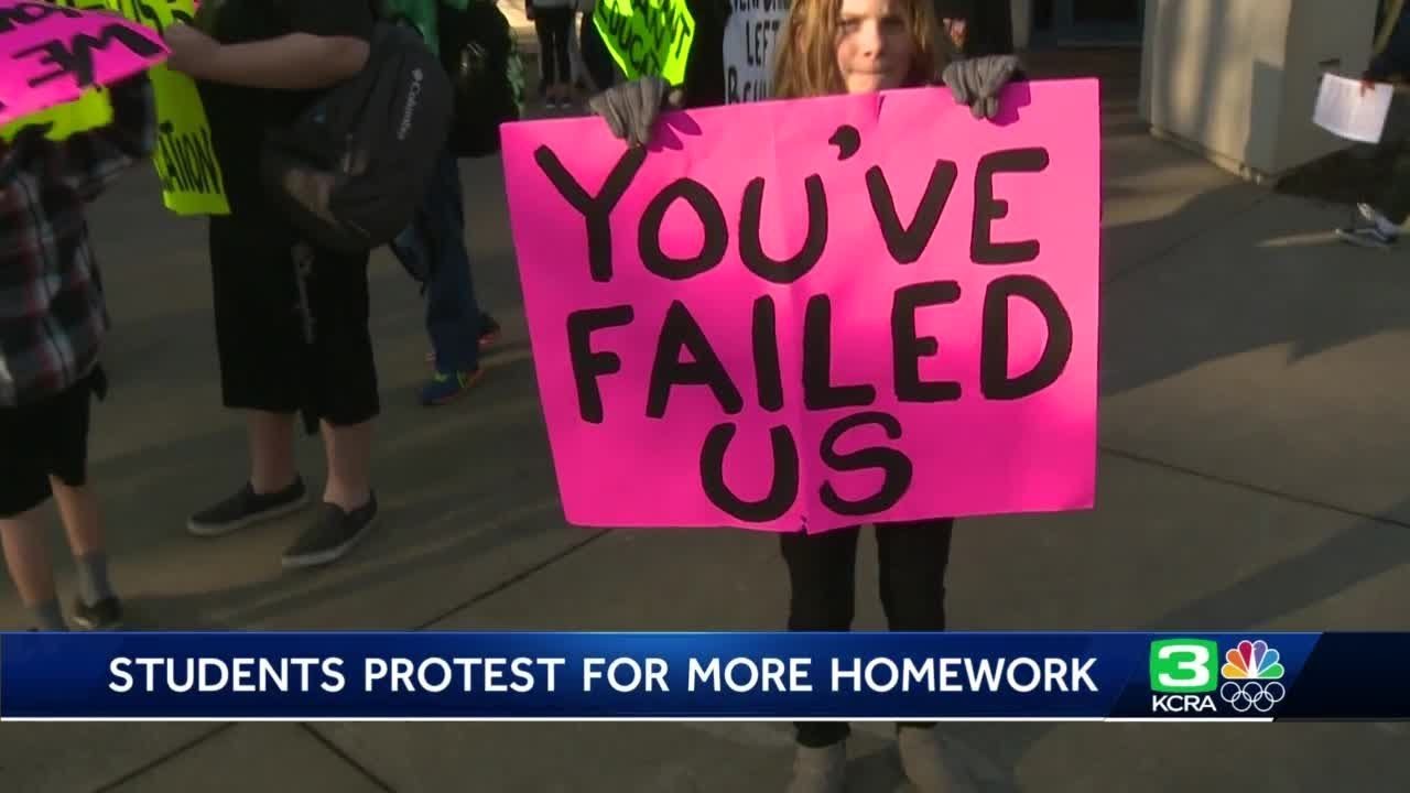 no more homework protest