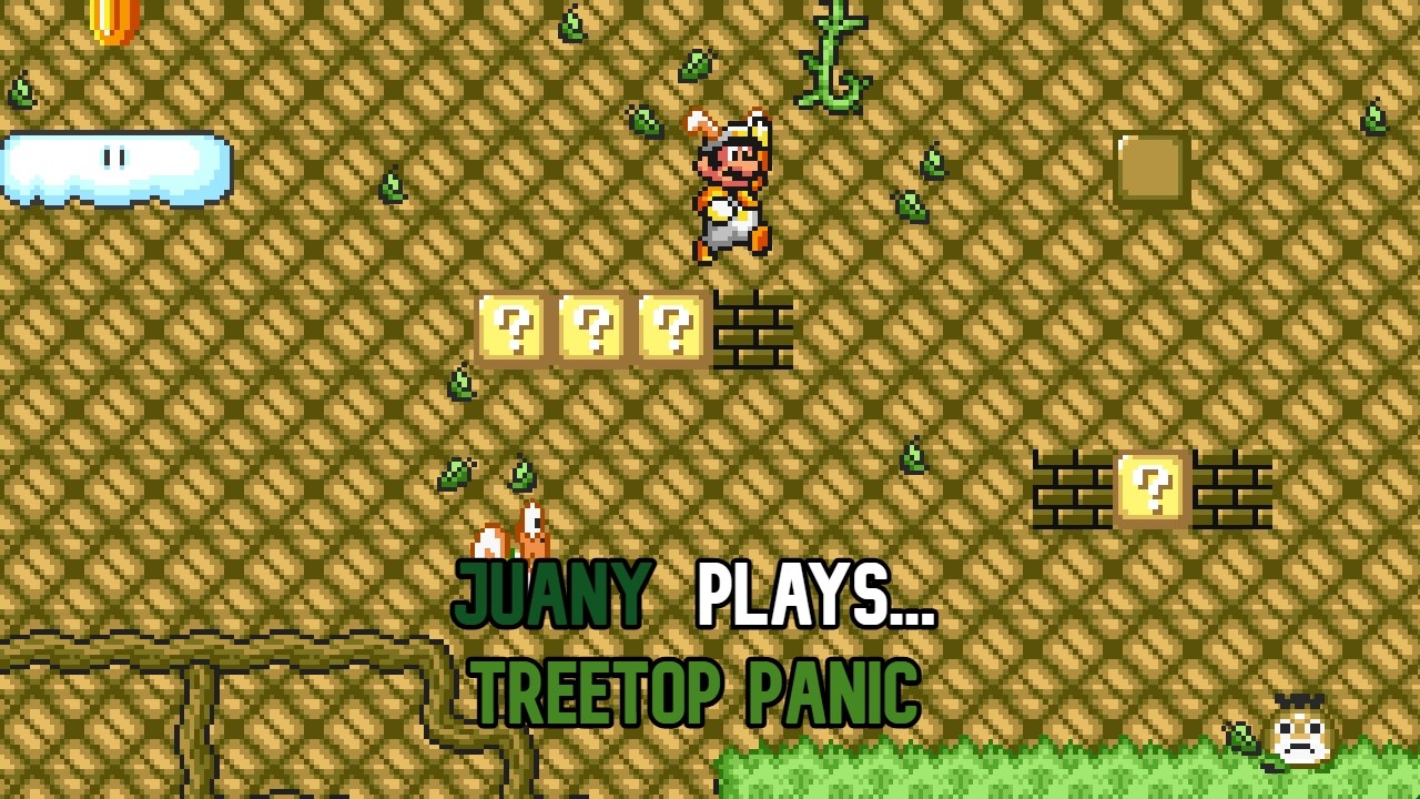 Treetop Panic/Pánico en la Copa del Árbol (Super Mario Construct)
