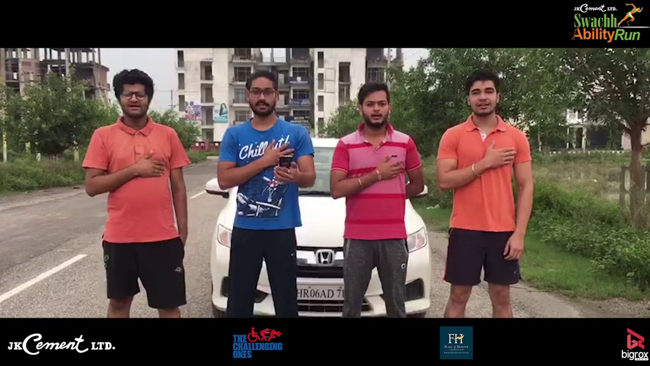 Youth Participating in SwachhAbility Run