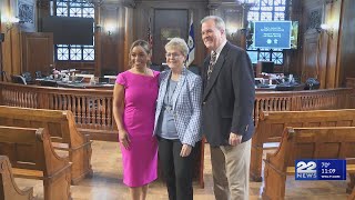 City leaders honor Rich Tettemer and Ciara Speller for journalism excellence and service