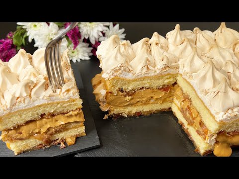 Beruhmter norwegischer Kuchen mit vielen Apfeln! Super cremiger Apfelkuchen!