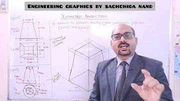 Isometric projection - conical and pyramidal frustom problem- video 5 - engineering graphics