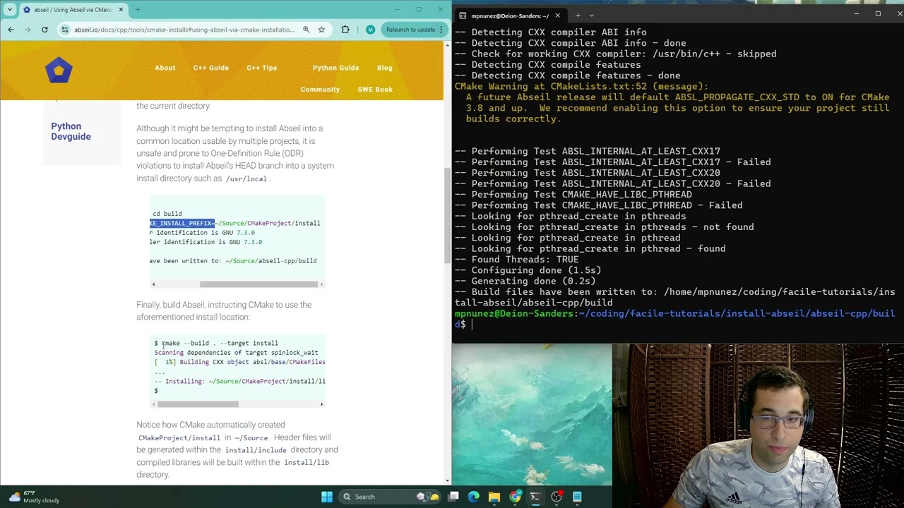 Getting started with Google's abseil C++ library
