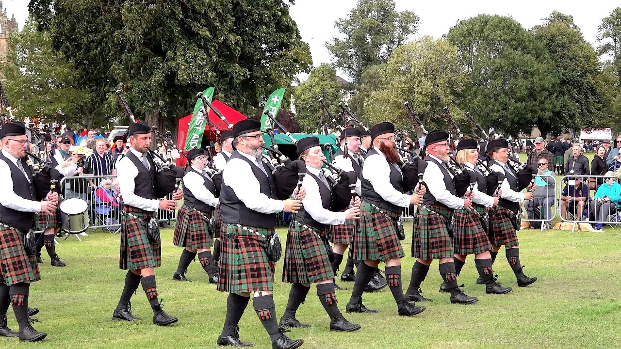 Buchan Peterson Pipe Band Grade 2 final at 2025 European Pipe Band Championships in Perth Scotland
