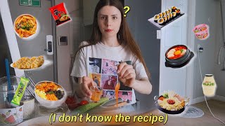 I tried to cook my fav food in korea