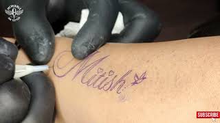 Mitish Name Tattoo | Time Lapse screenshot 5